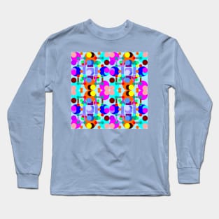 Multiple colorful geometric shapes Long Sleeve T-Shirt